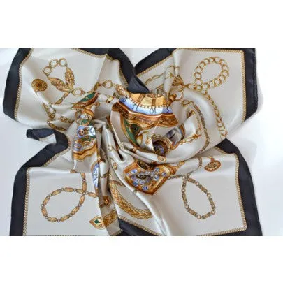 100% Pure Silk Scarves - Stirrups