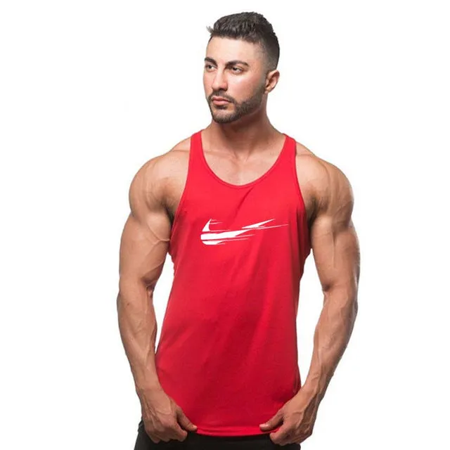 2018 fashion Golds gyms Brand singlet canotte bodybuilding stringer tank top men fitness T shirt muscle guys sleeveless vest
