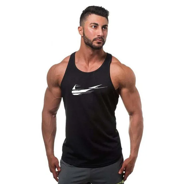 2018 fashion Golds gyms Brand singlet canotte bodybuilding stringer tank top men fitness T shirt muscle guys sleeveless vest