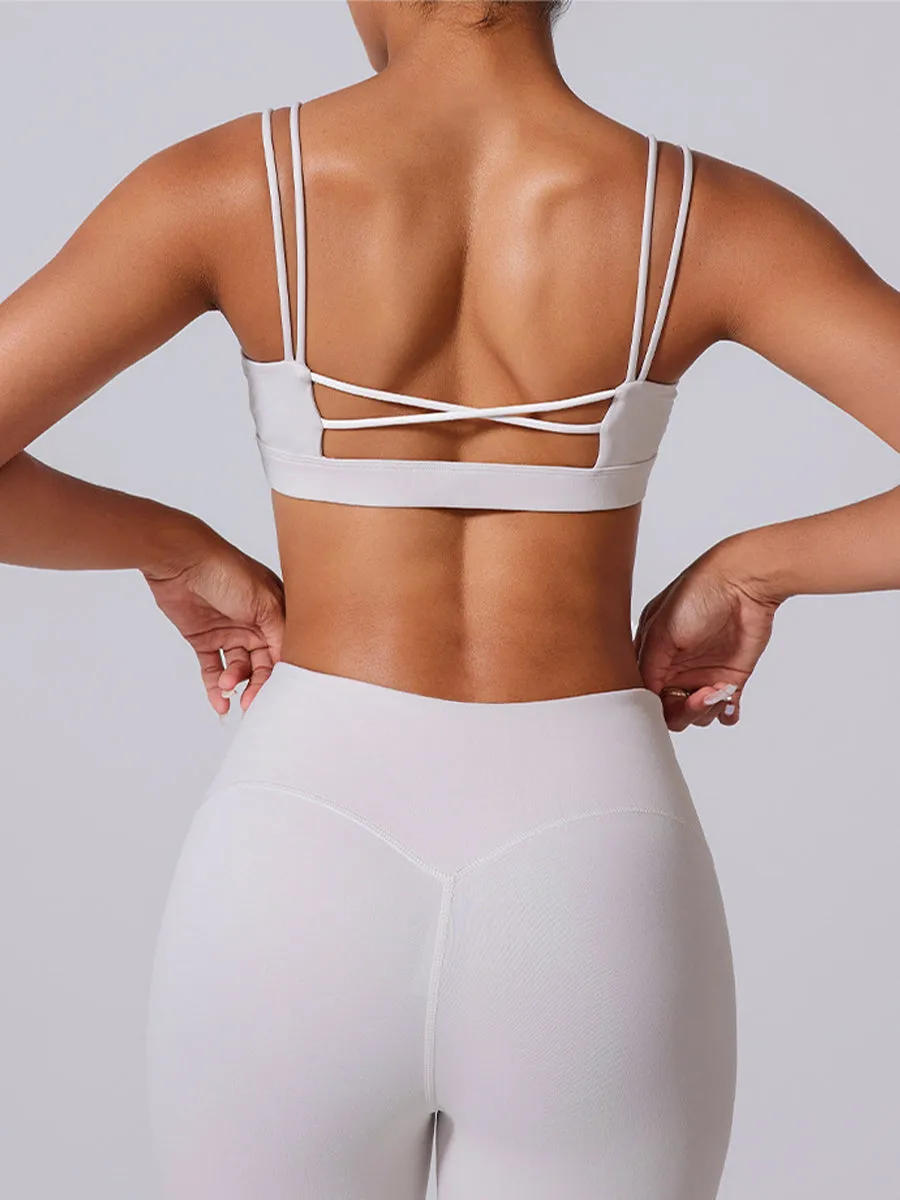 2pcs Sports Bras Skin-Friendly Sports Set Workout Set Fitness Yoga Suit