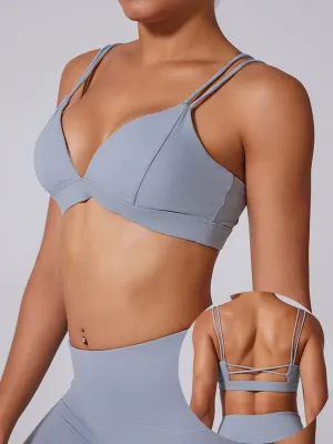 2pcs Sports Bras Skin-Friendly Sports Set Workout Set Fitness Yoga Suit