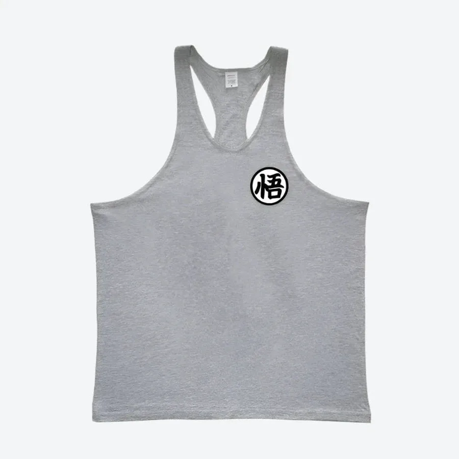 Anime-Inspired Sleeveless Racerback Tank Tops