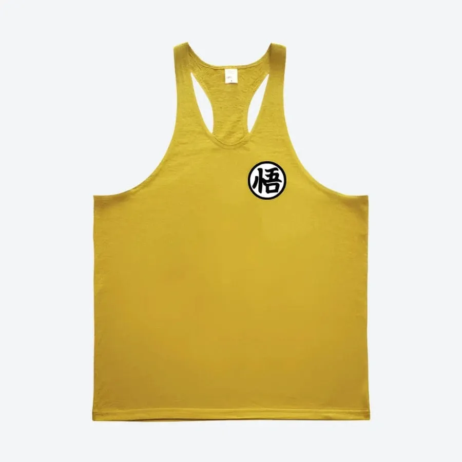 Anime-Inspired Sleeveless Racerback Tank Tops