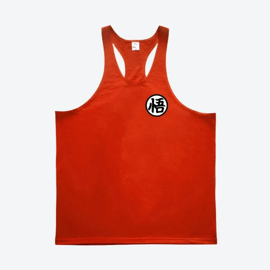 Anime-Inspired Sleeveless Racerback Tank Tops