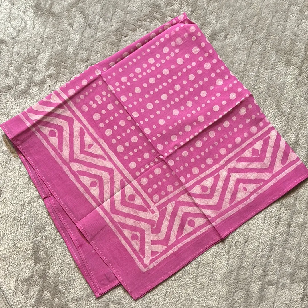 Anju Block Printed Bandana Scarves