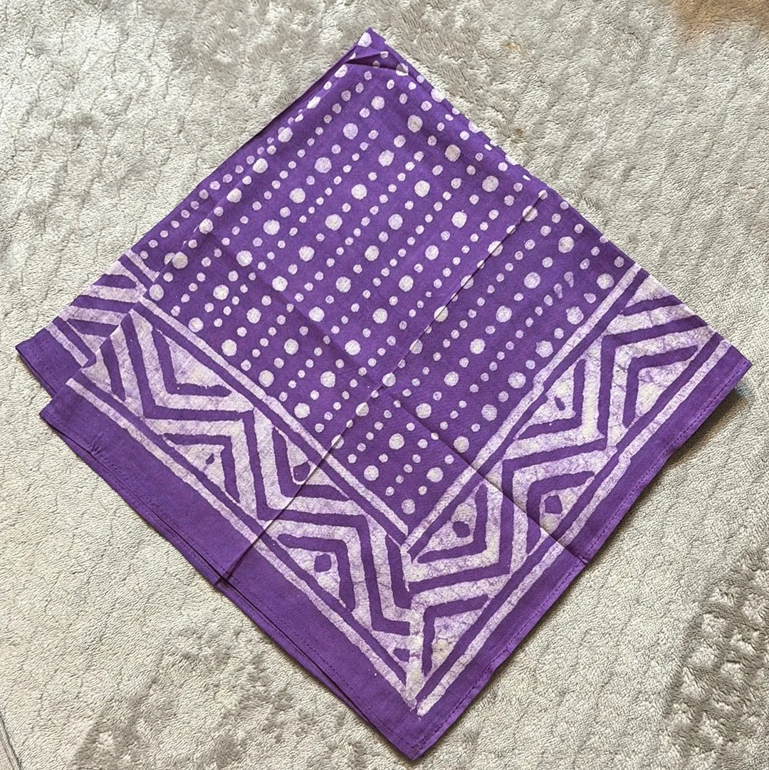 Anju Block Printed Bandana Scarves