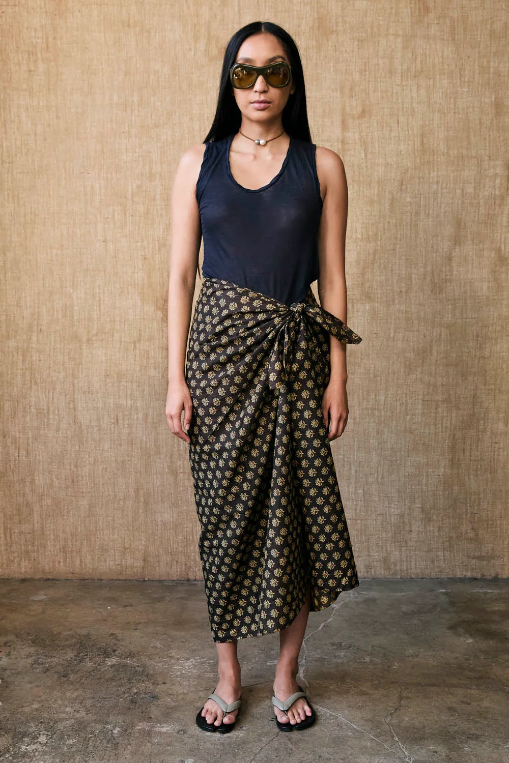 Astrid Sarong in Midnight Brown