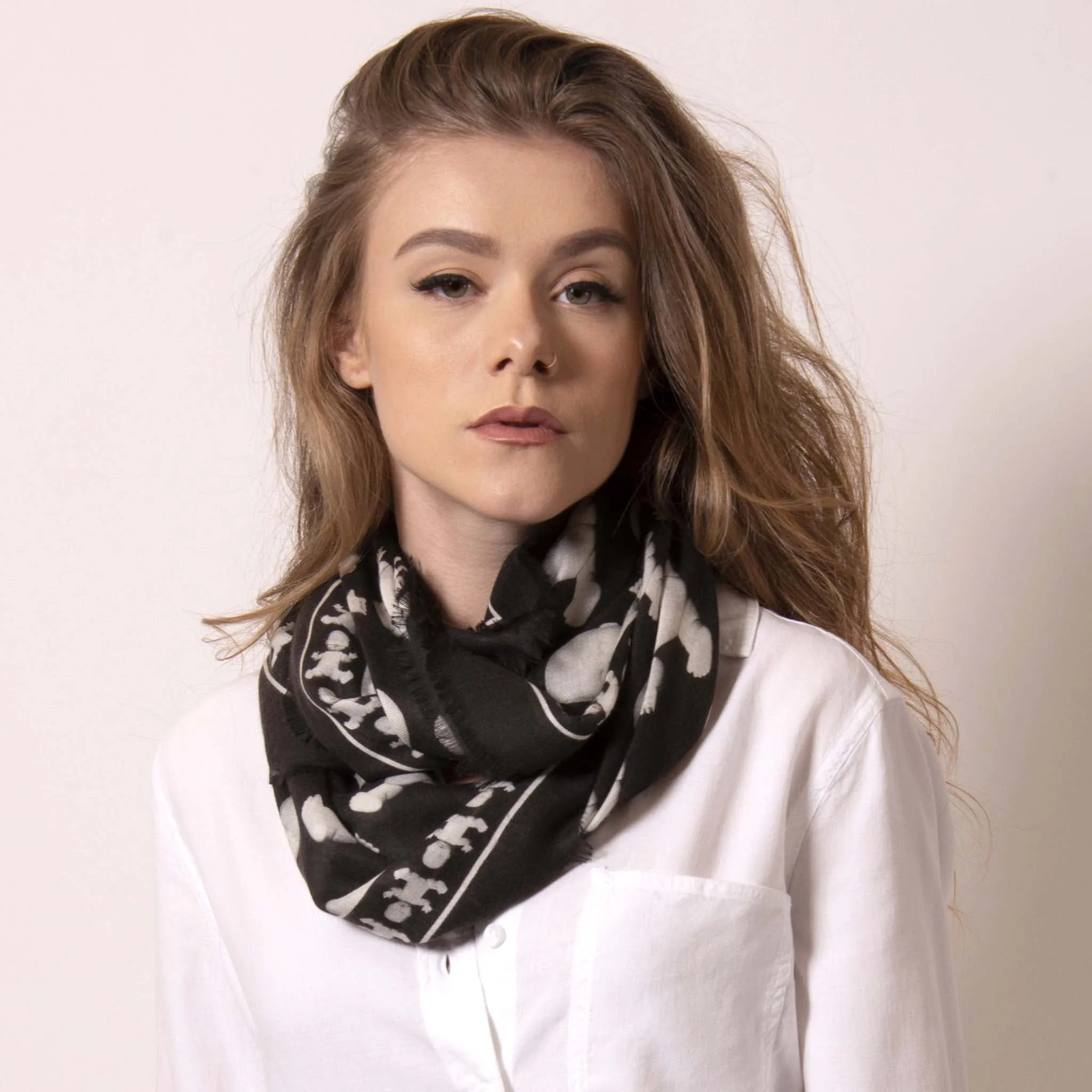 Baby Pop, Large Square Cashmere Blend Scarf