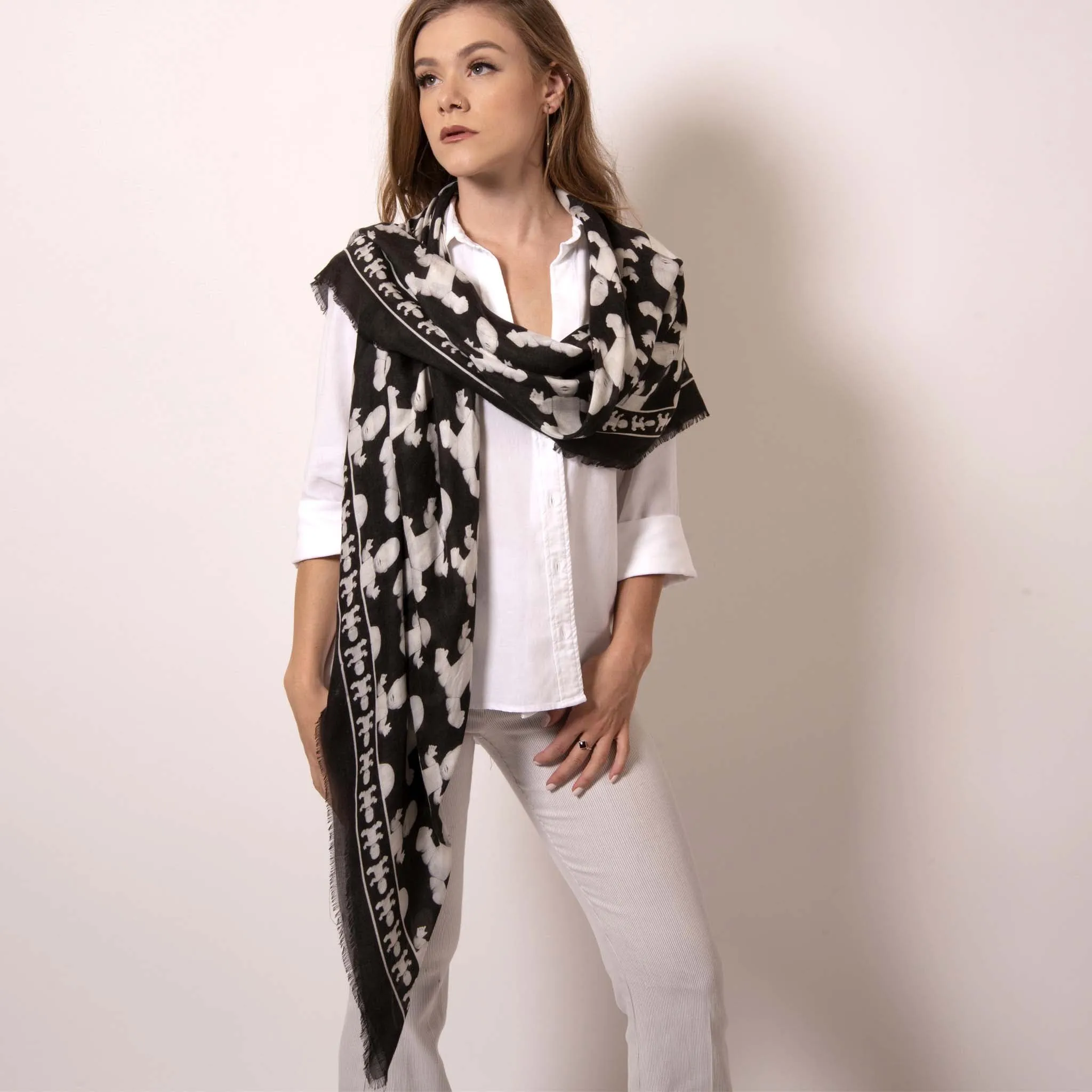 Baby Pop, Large Square Cashmere Blend Scarf