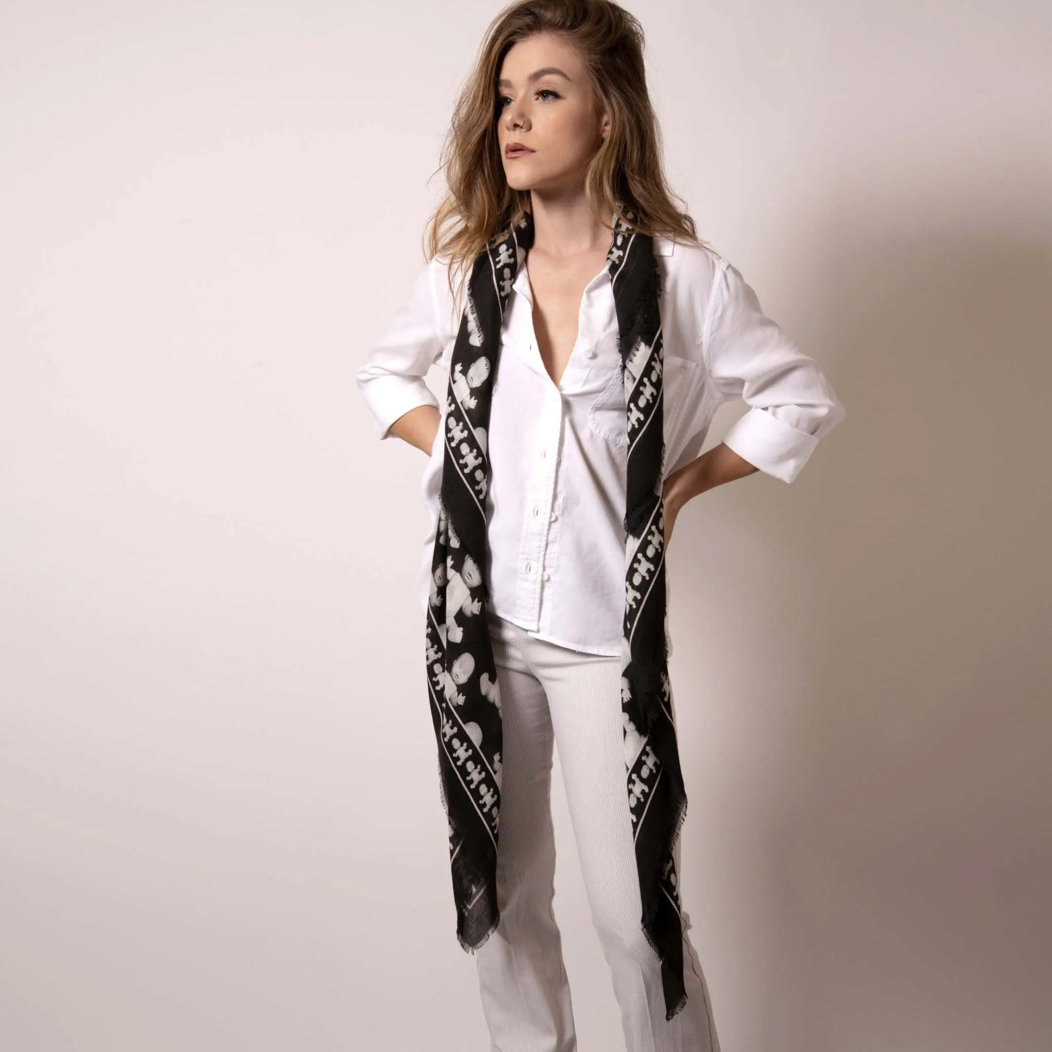 Baby Pop, Large Square Cashmere Blend Scarf