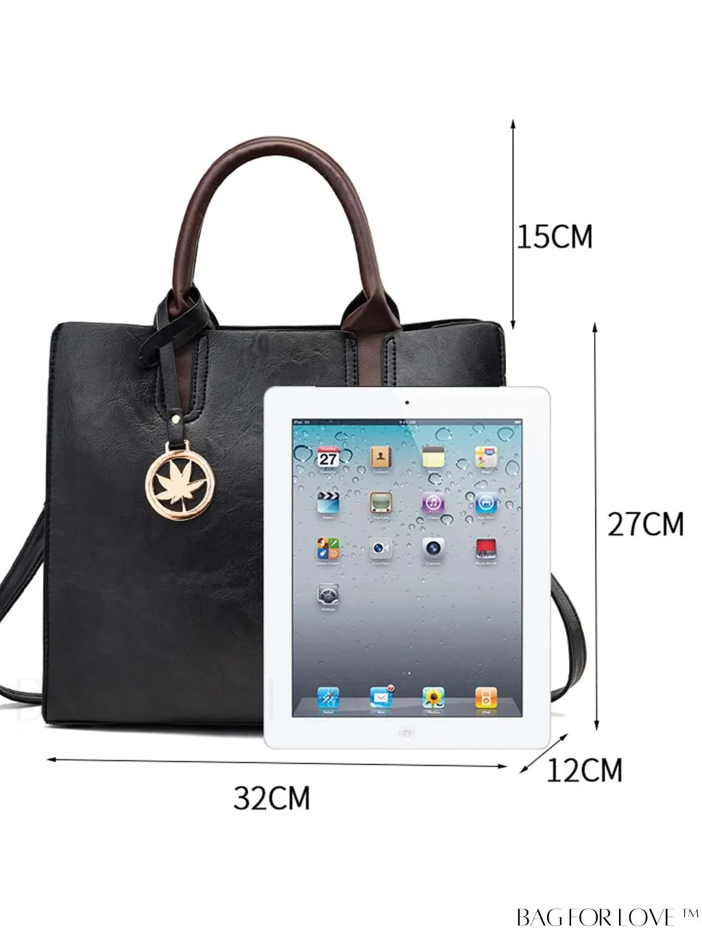 BagForLove - 3-Piece Premium Bag Set with Stylish Pendant