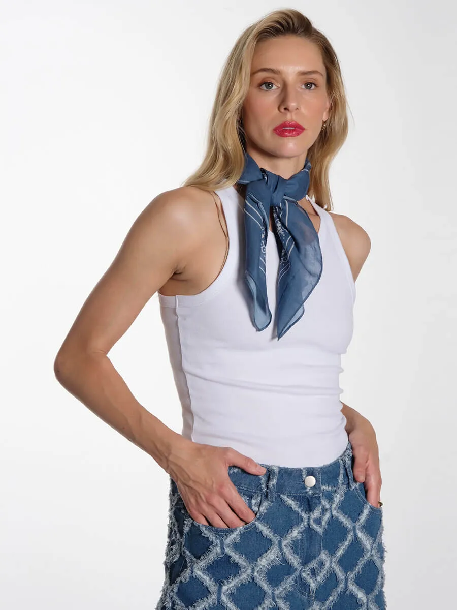 Bayor Printed Scarf - Bering Sea