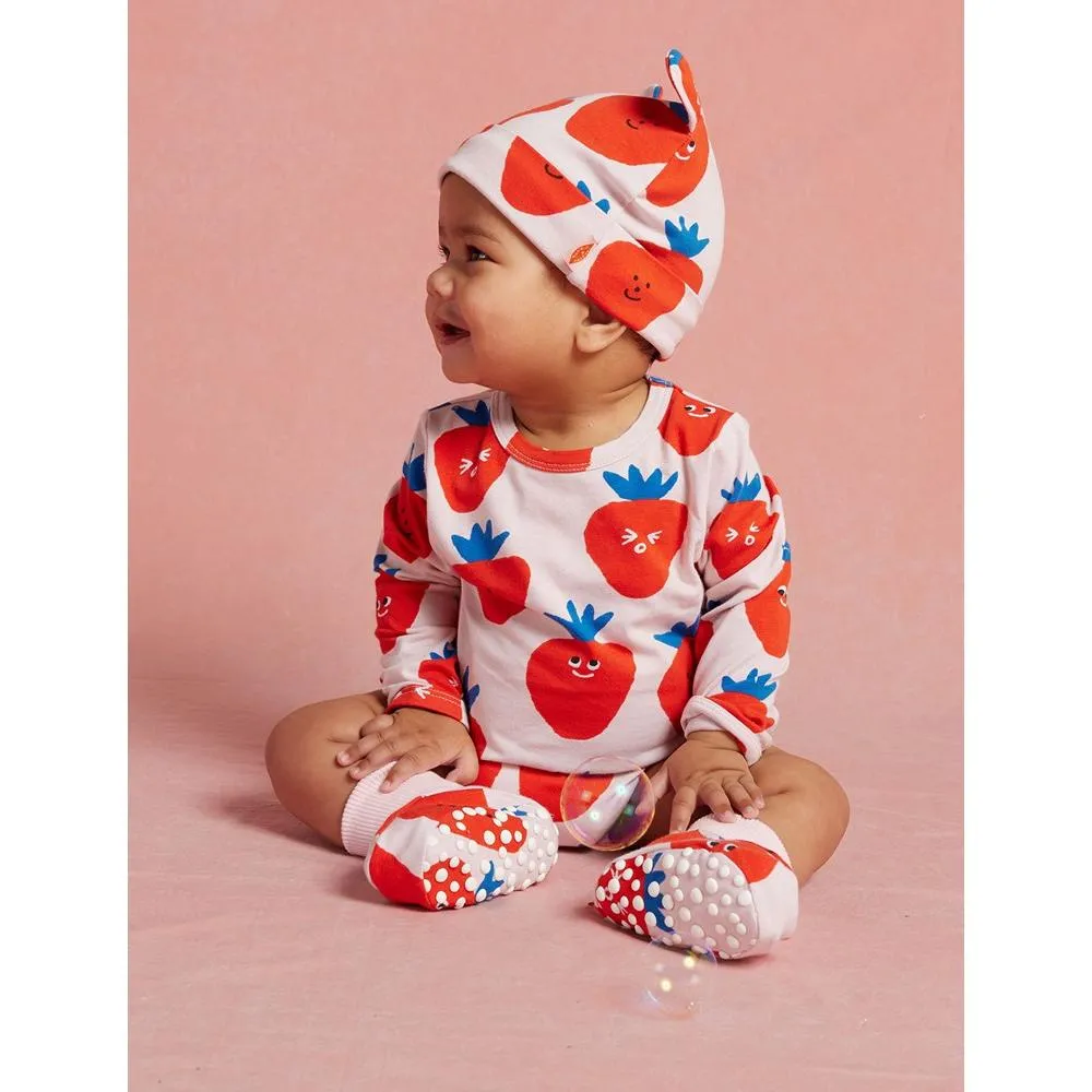 Berry Cosy Long Sleeve Romper