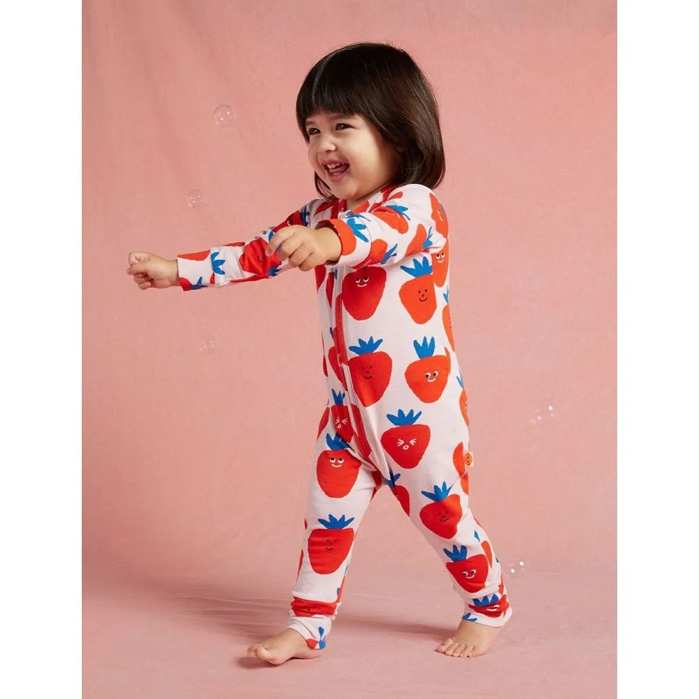 Berry Cosy Long Sleeve Romper
