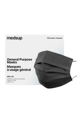 BLACK DISPOSABLE MASK