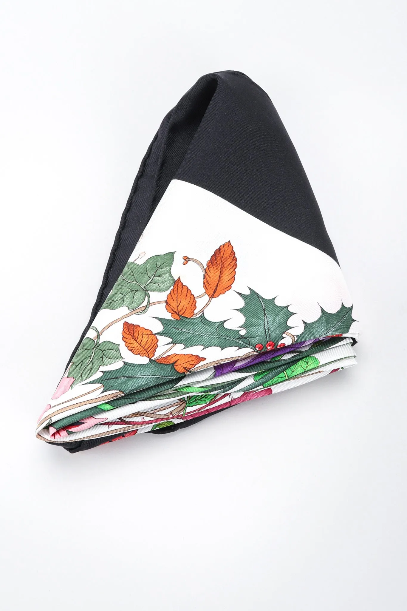 Black Flora Scarf