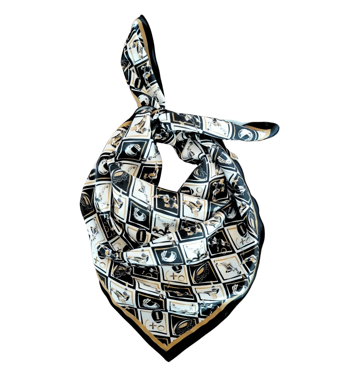 Black   Gold Checkerboard Gameday - Wholesale