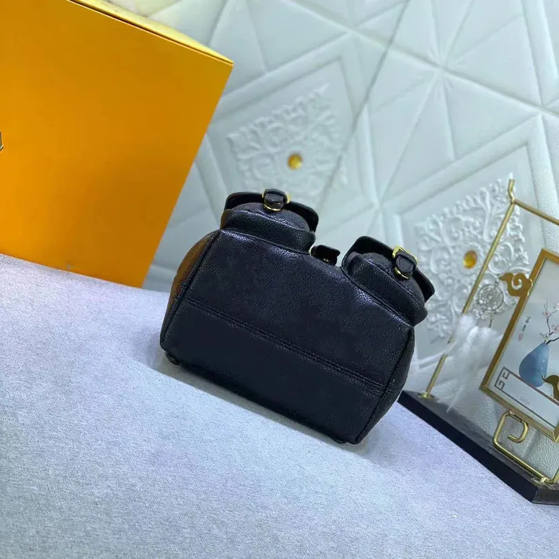 Book Bags Backup Designer Luxury Backpack Designer Handbagjx Genuine Leather Women's Cute Backpack Letter Embossed Magnetic Buckle Flip Open Fashion Bag New Models