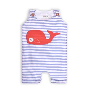 Boys Whale Applique Romper