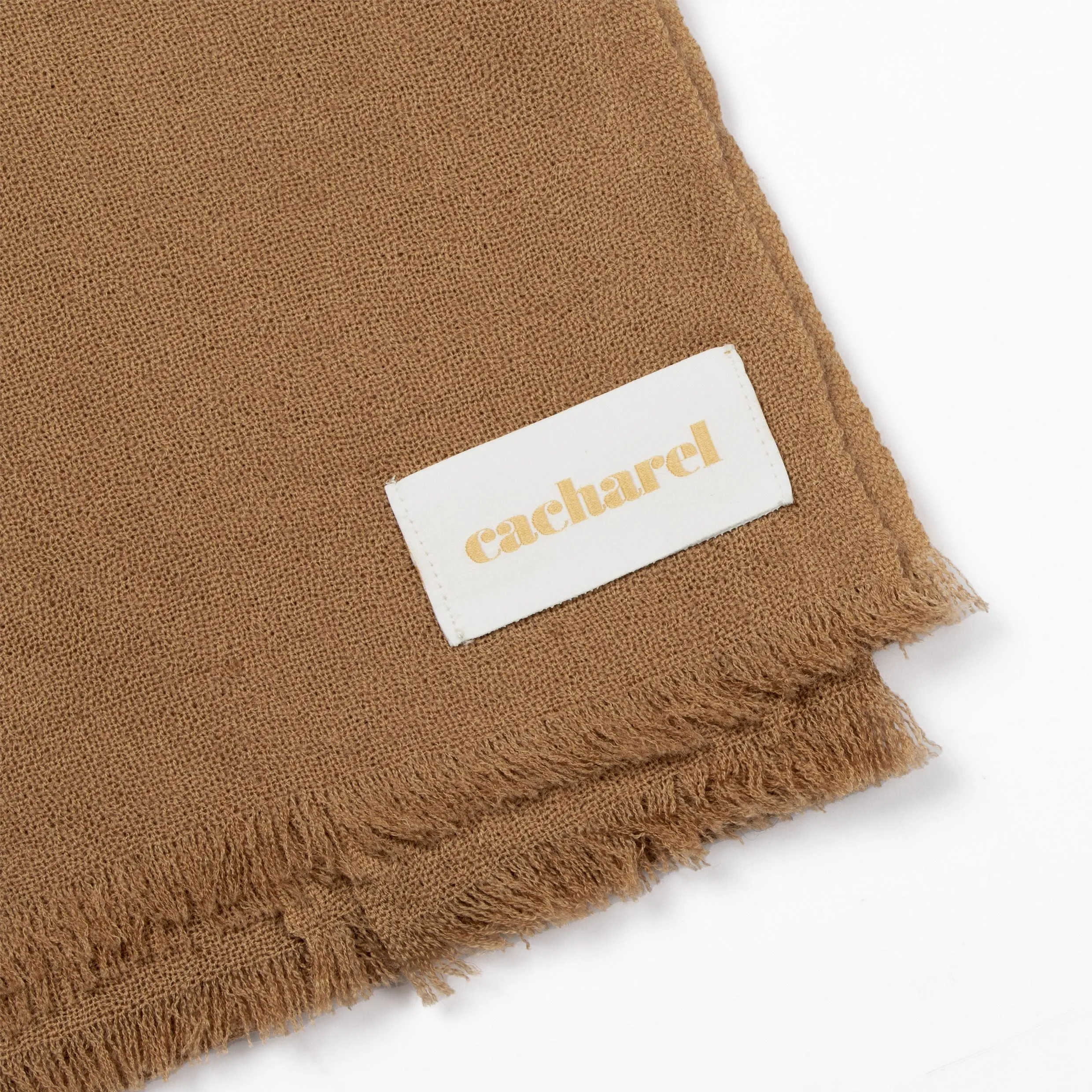 Cacharel CFG335Z-Long scraf Faustine Camel
