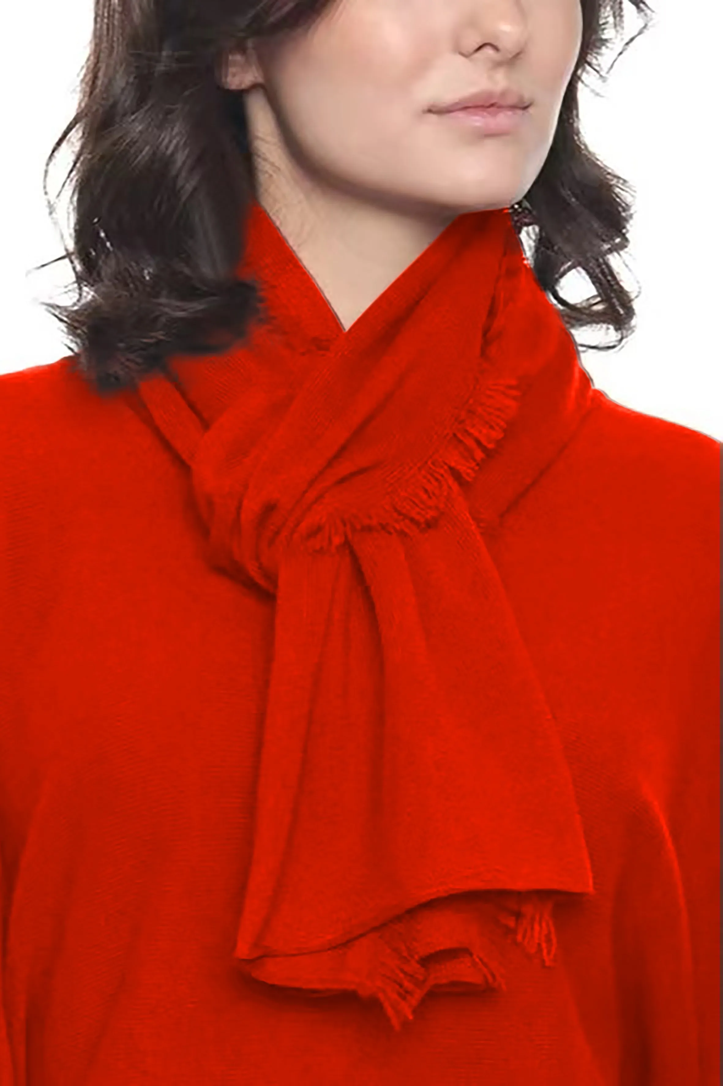 Cashmere Mini Fringe Scarf