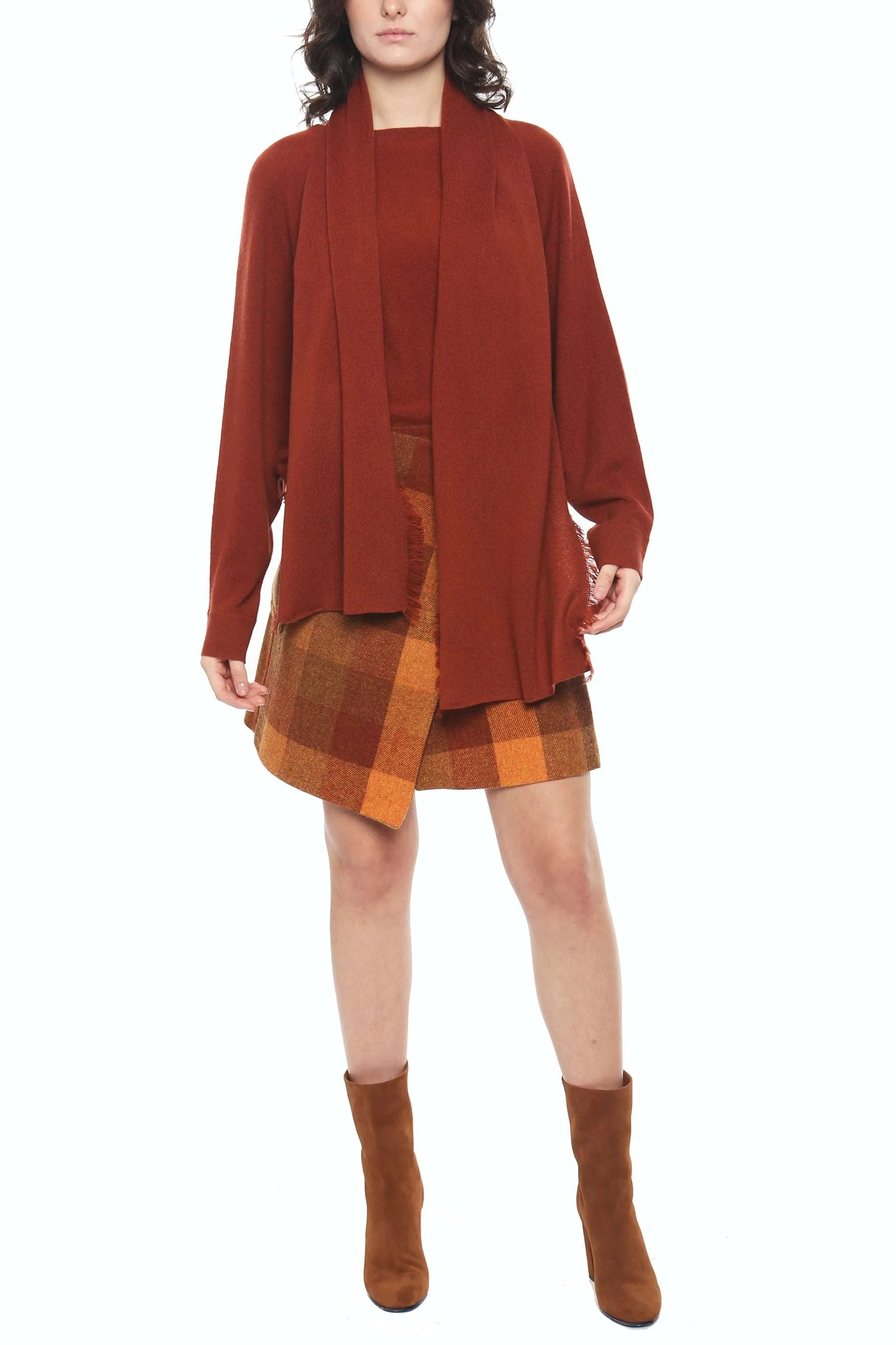 Cashmere Mini Fringe Scarf