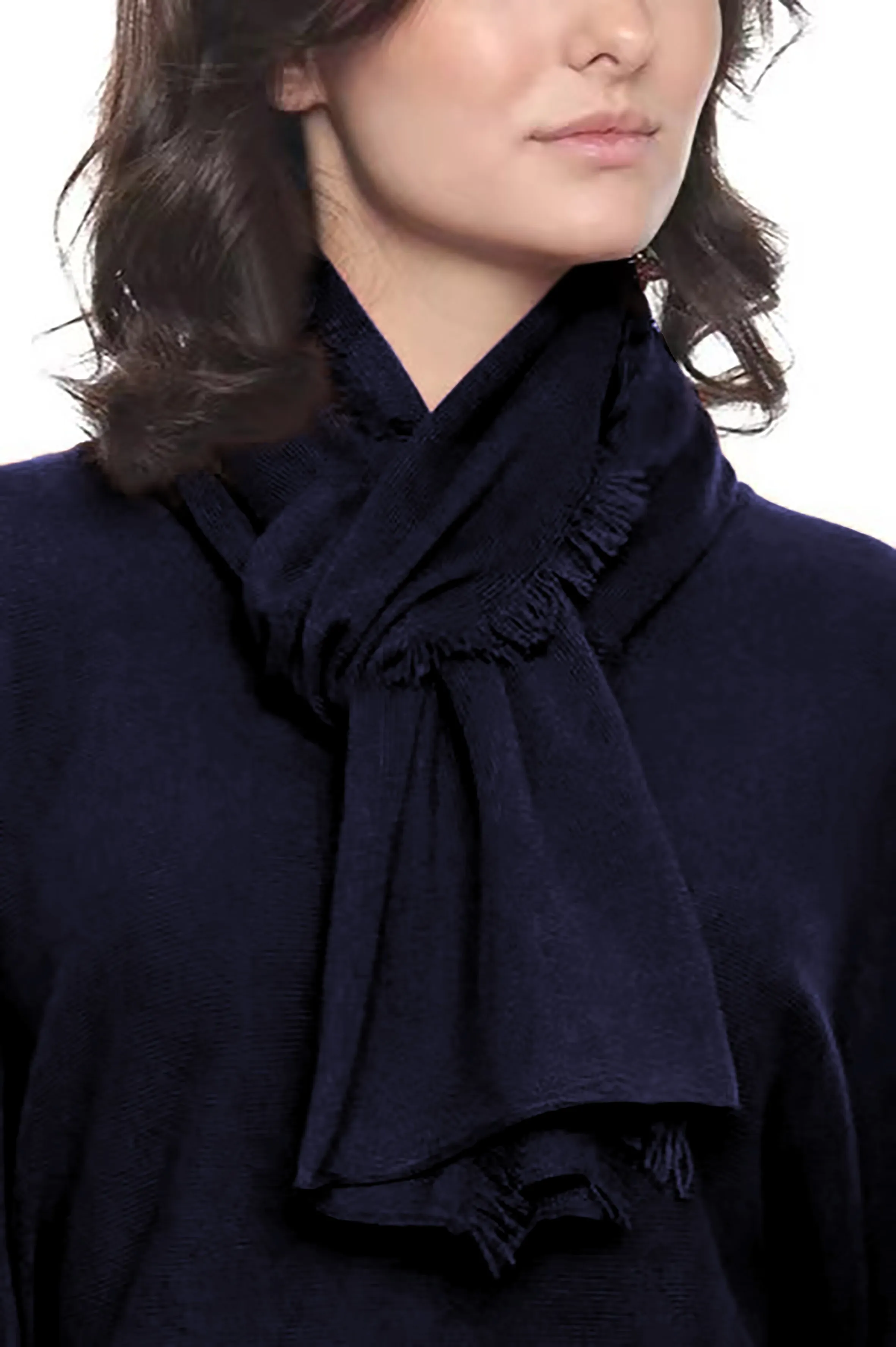 Cashmere Mini Fringe Scarf
