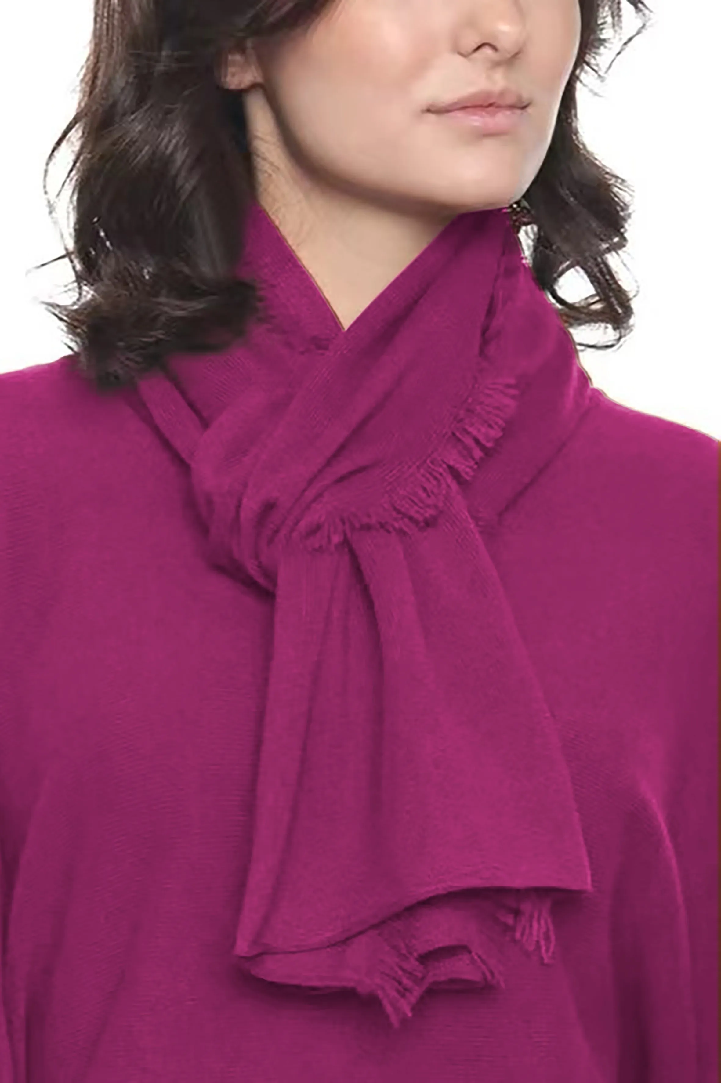 Cashmere Mini Fringe Scarf