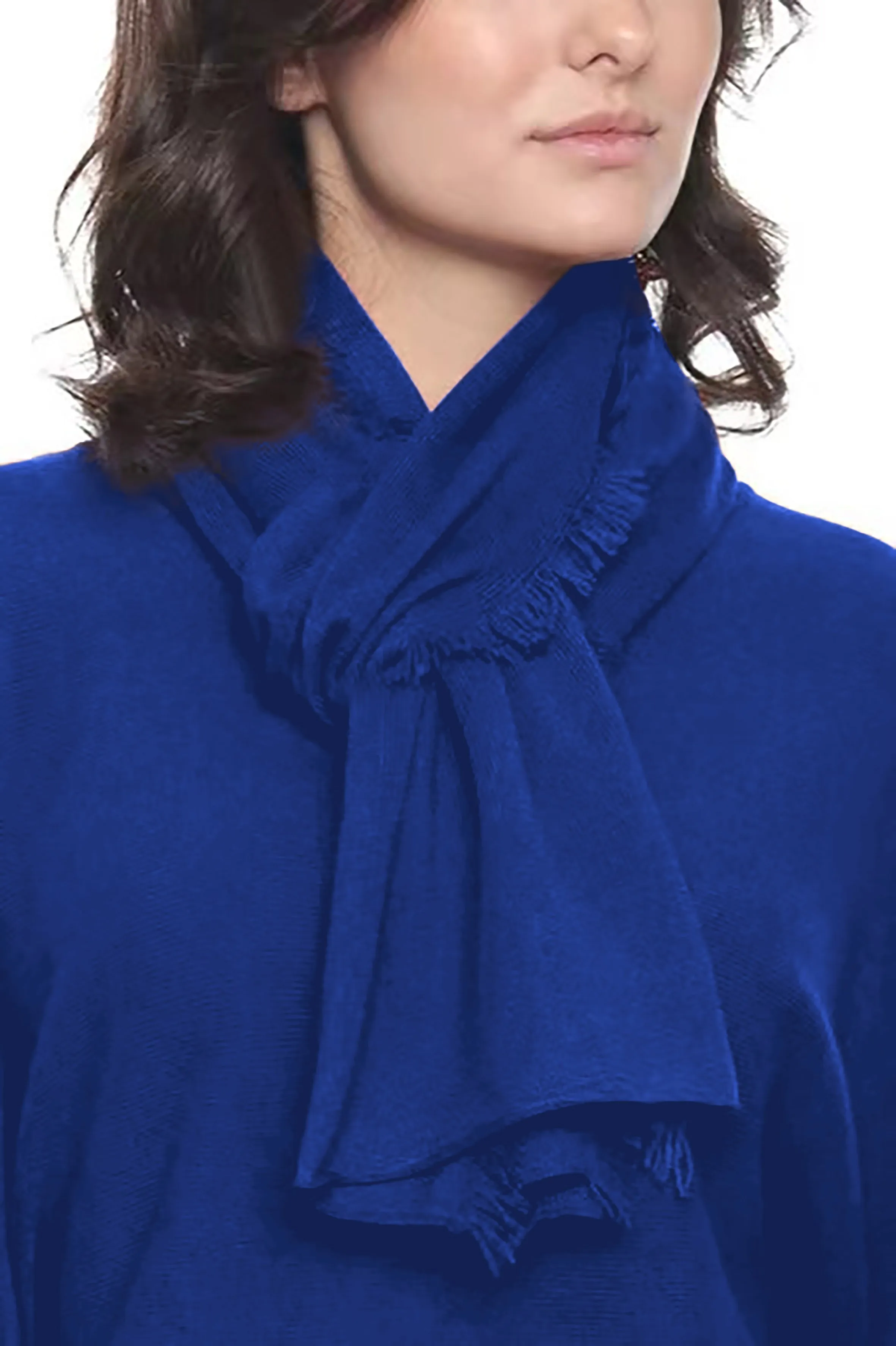 Cashmere Mini Fringe Scarf