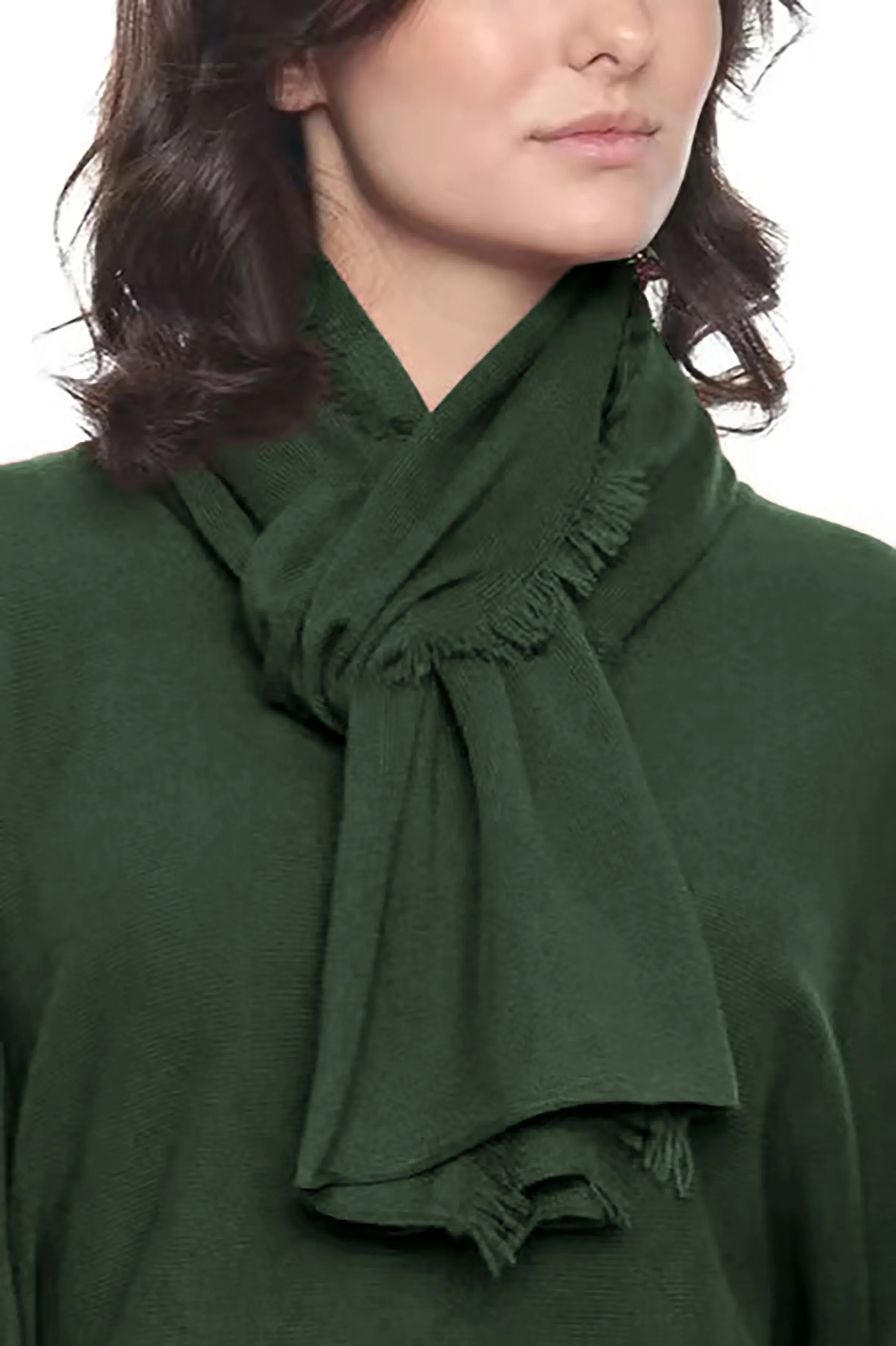Cashmere Mini Fringe Scarf
