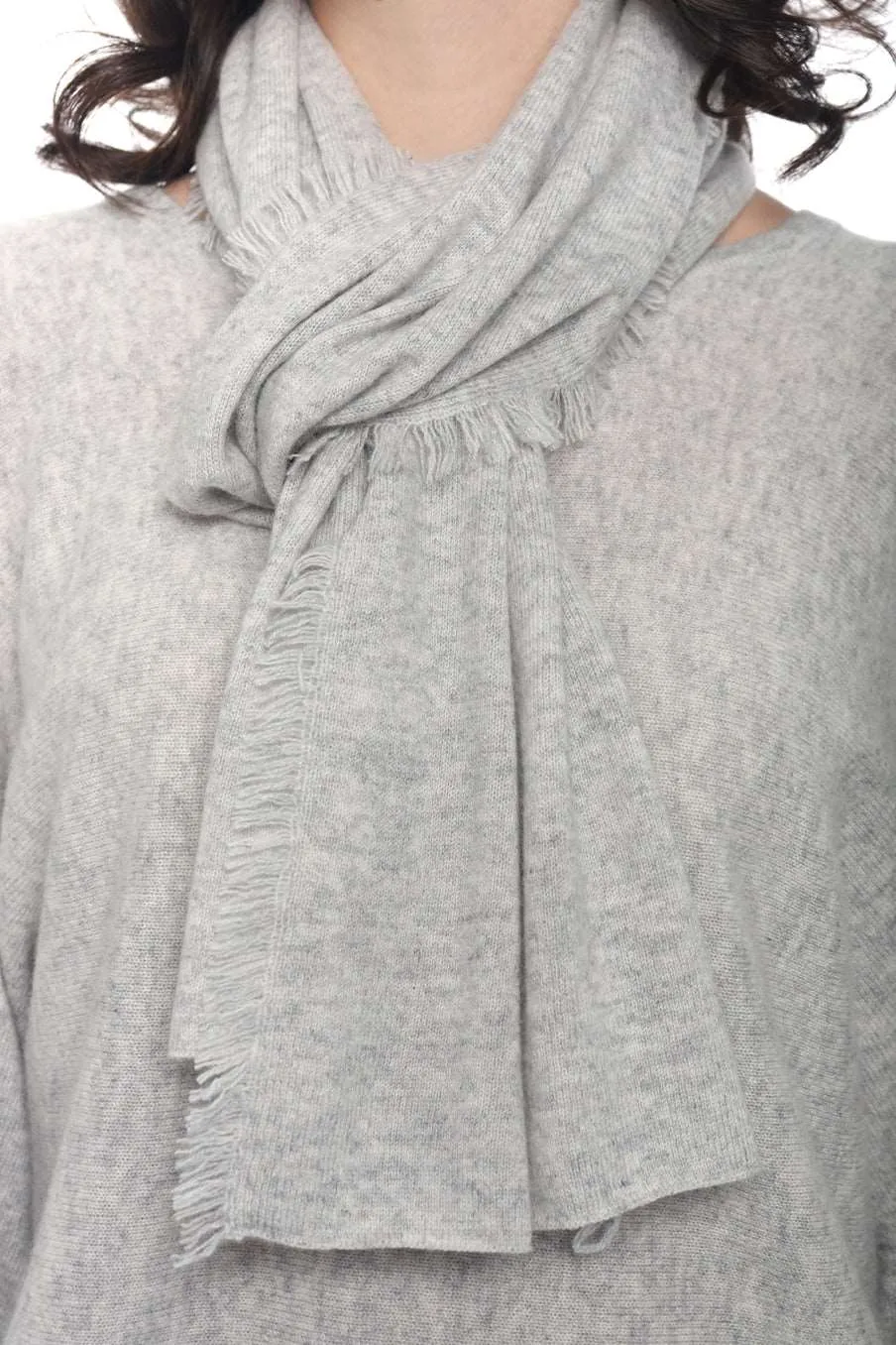 Cashmere Mini Fringe Scarf