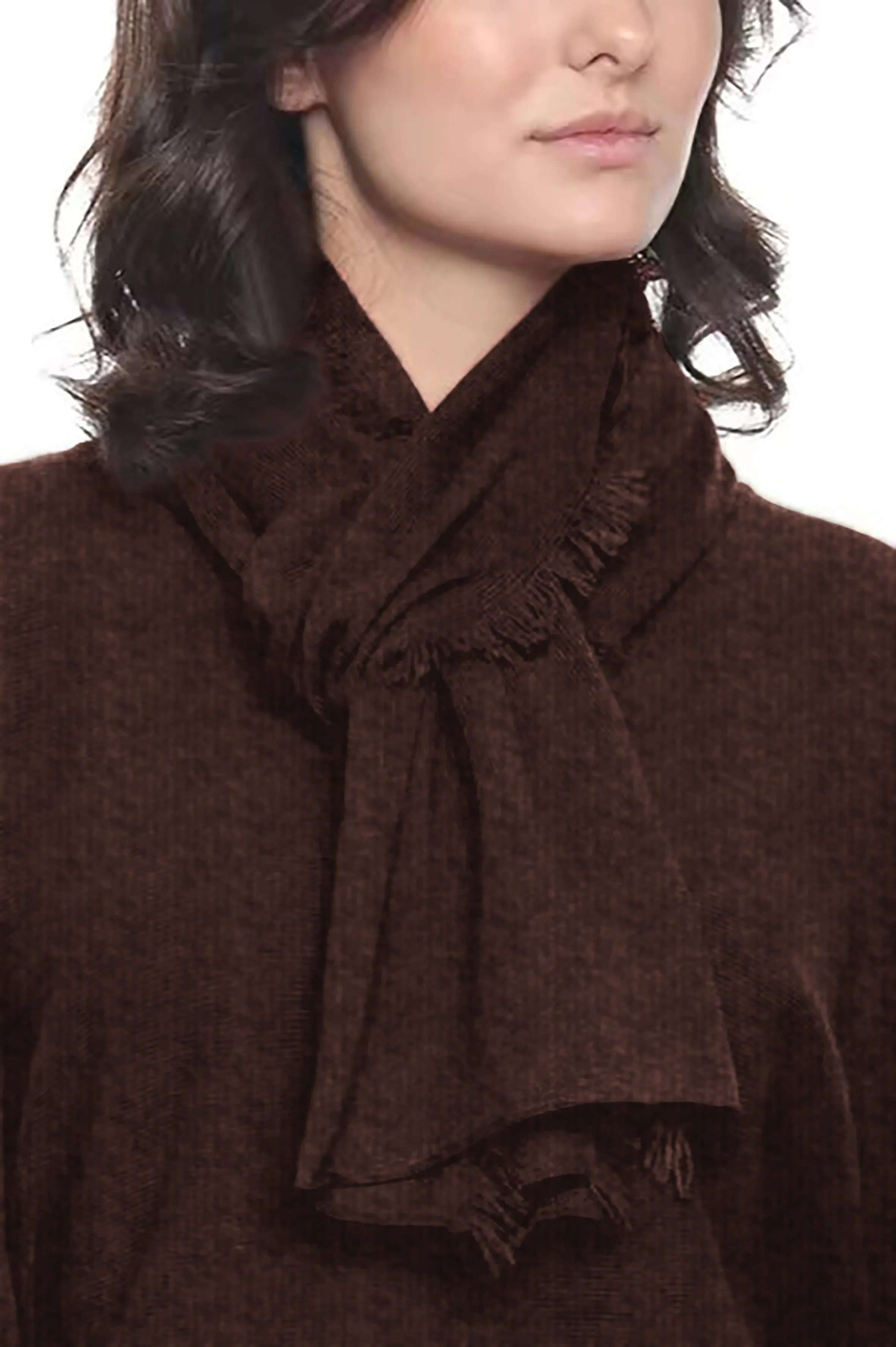Cashmere Mini Fringe Scarf