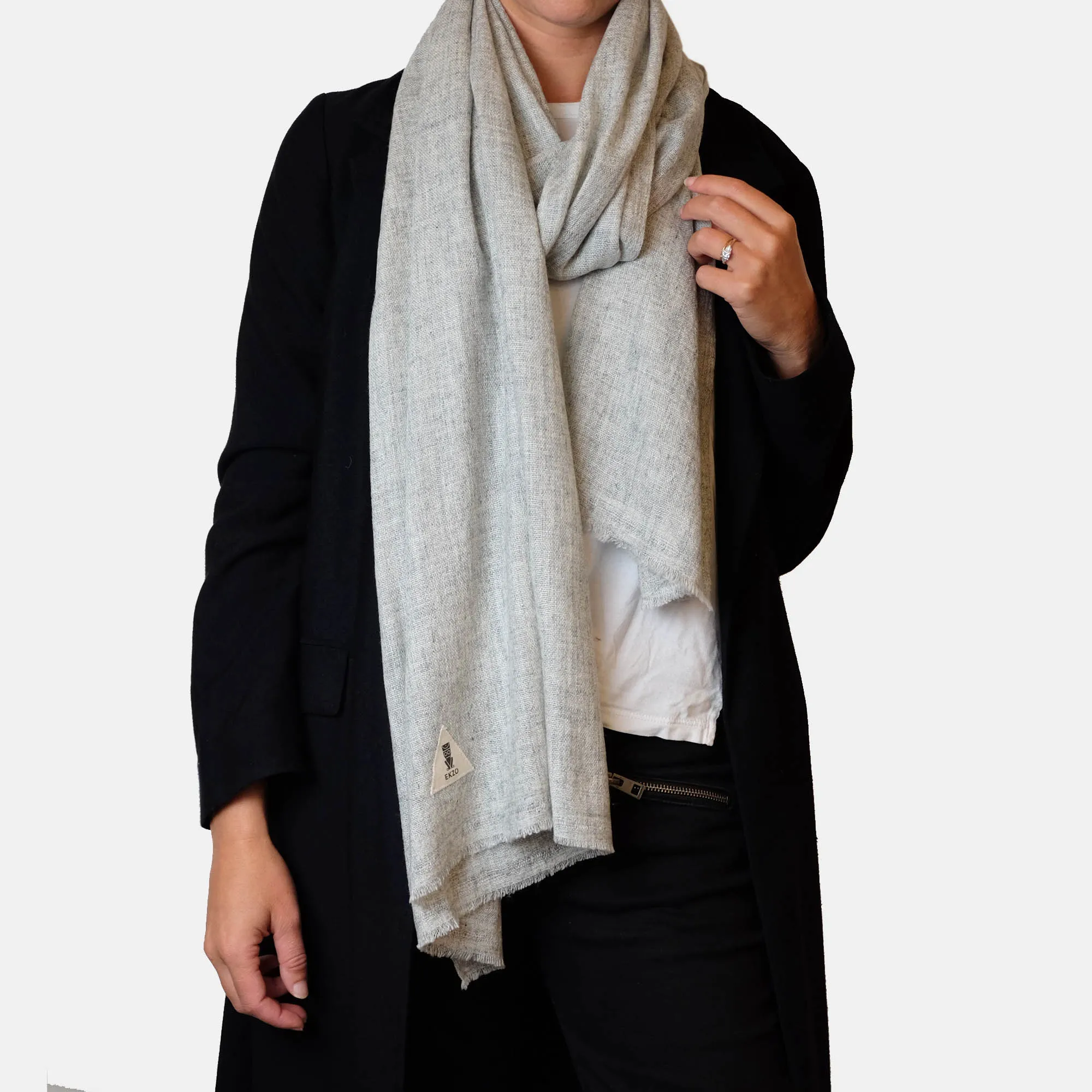 Cashmere Scarf - Silver Fox