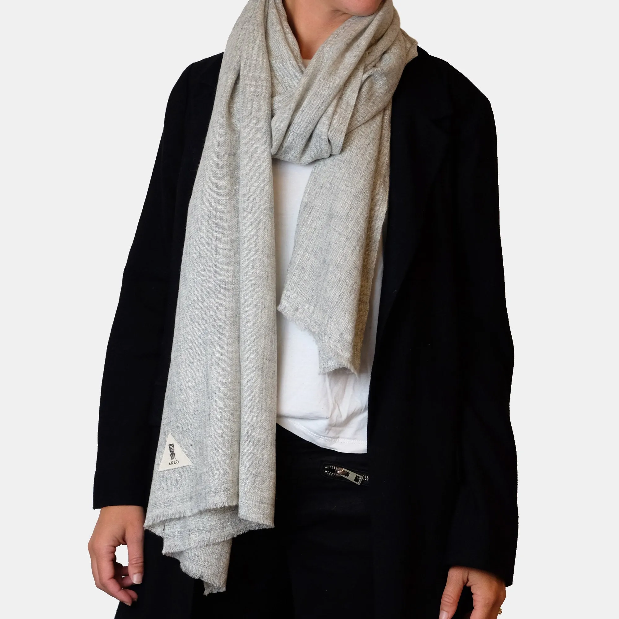 Cashmere Scarf - Silver Fox