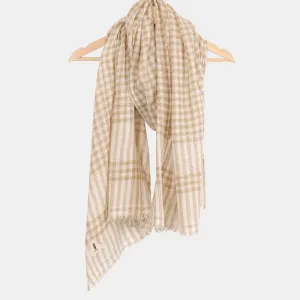 Cashmere Scarf - Square Latte