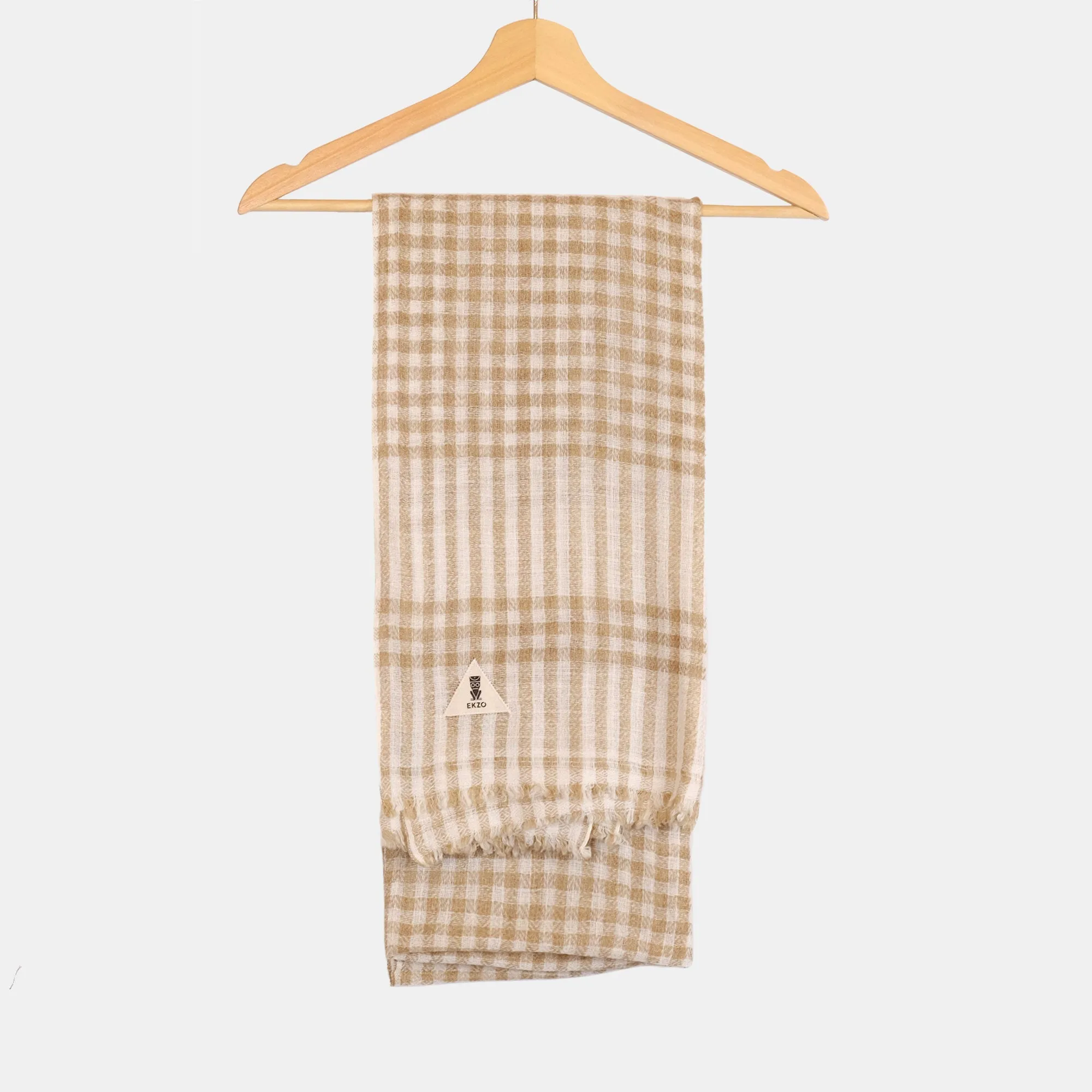 Cashmere Scarf - Square Latte