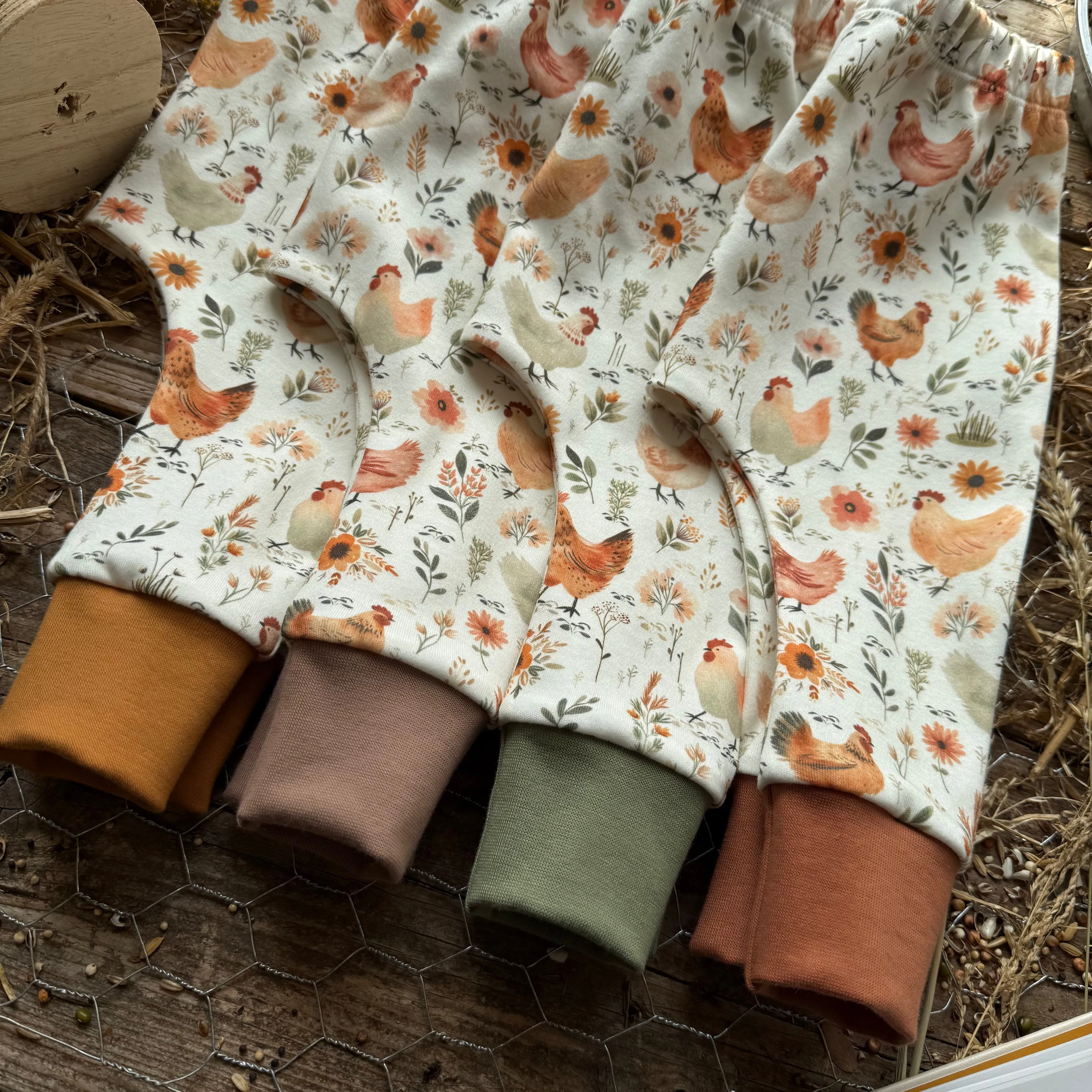 Chicken Meadow Long Romper