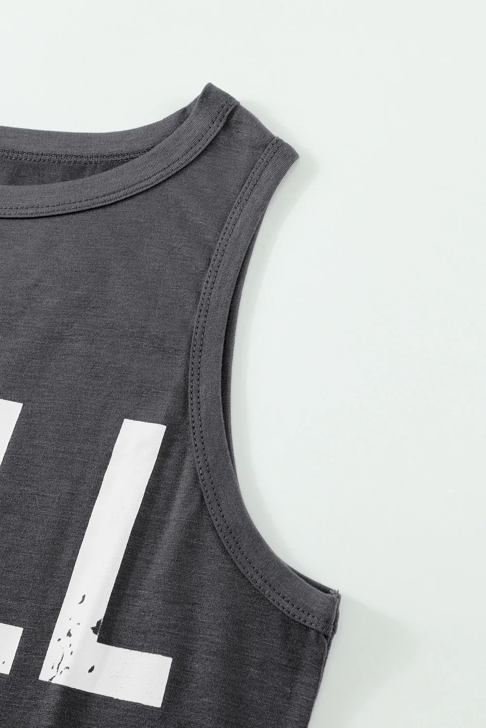 CHILL Graphic Print Tank Top