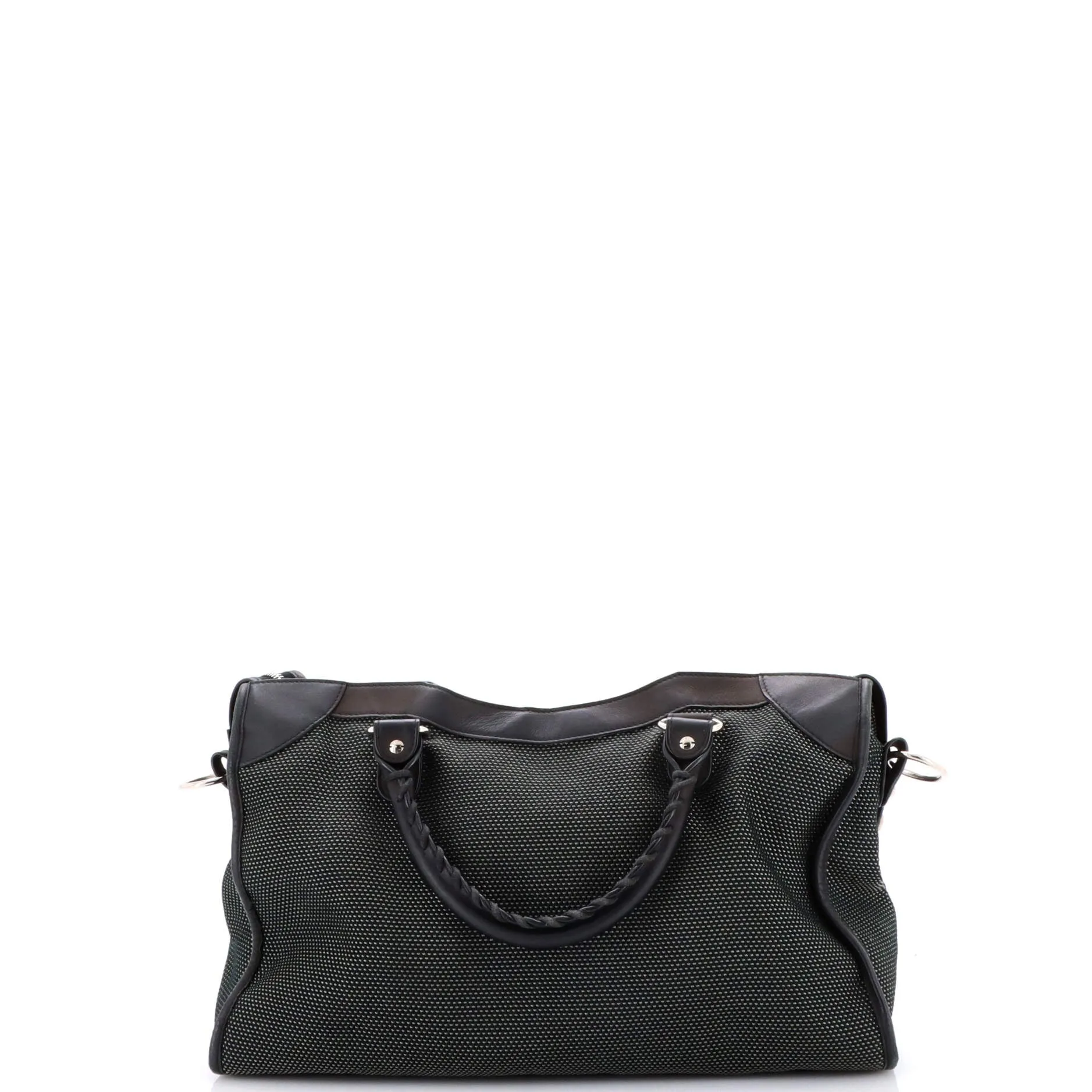 City Classic Studs Bag Mesh and Leather Medium