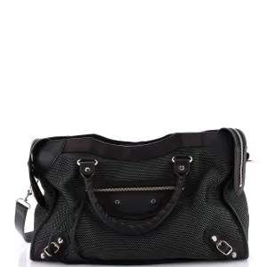City Classic Studs Bag Mesh and Leather Medium