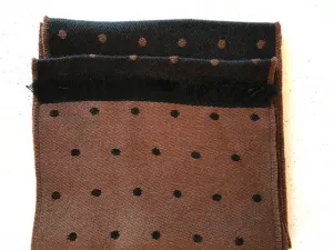 Classic Alpaca Reversible Polka Dot Scarf