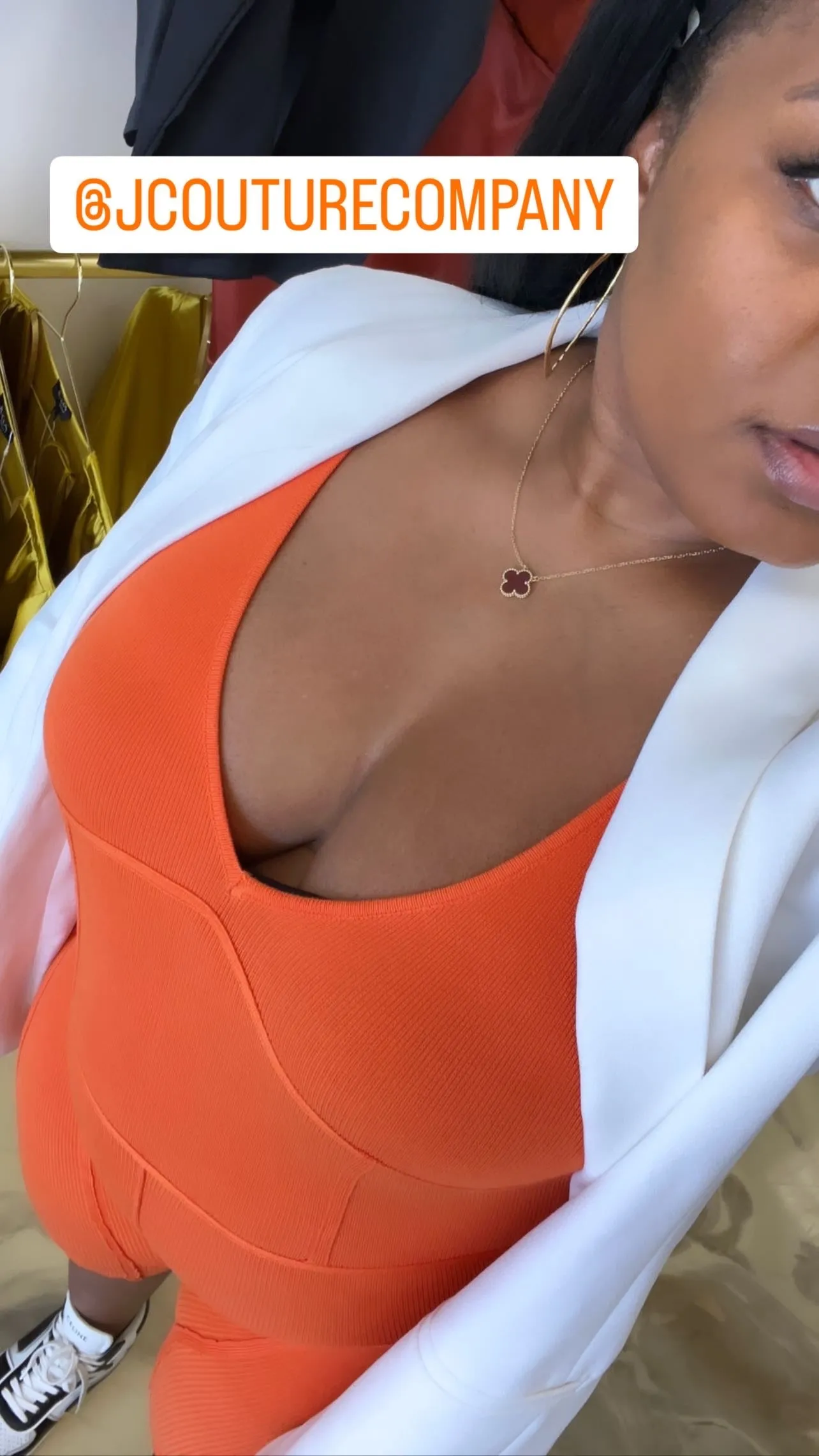 Coiley Romper - Orange