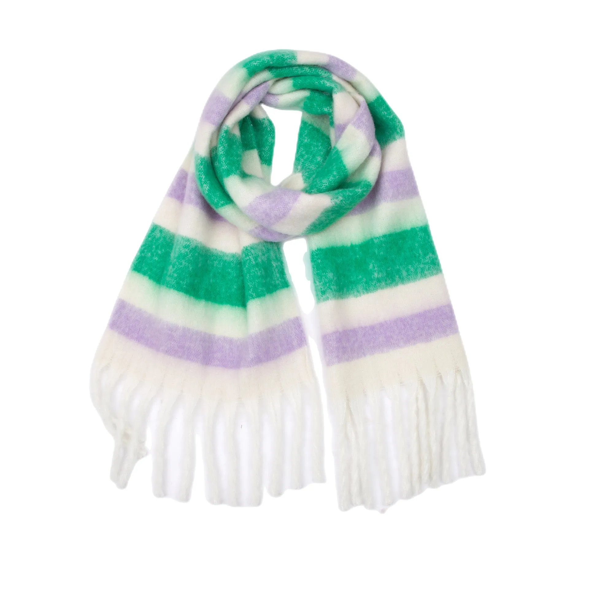 Coloful Plaid Tassel Scarves DPKS1012
