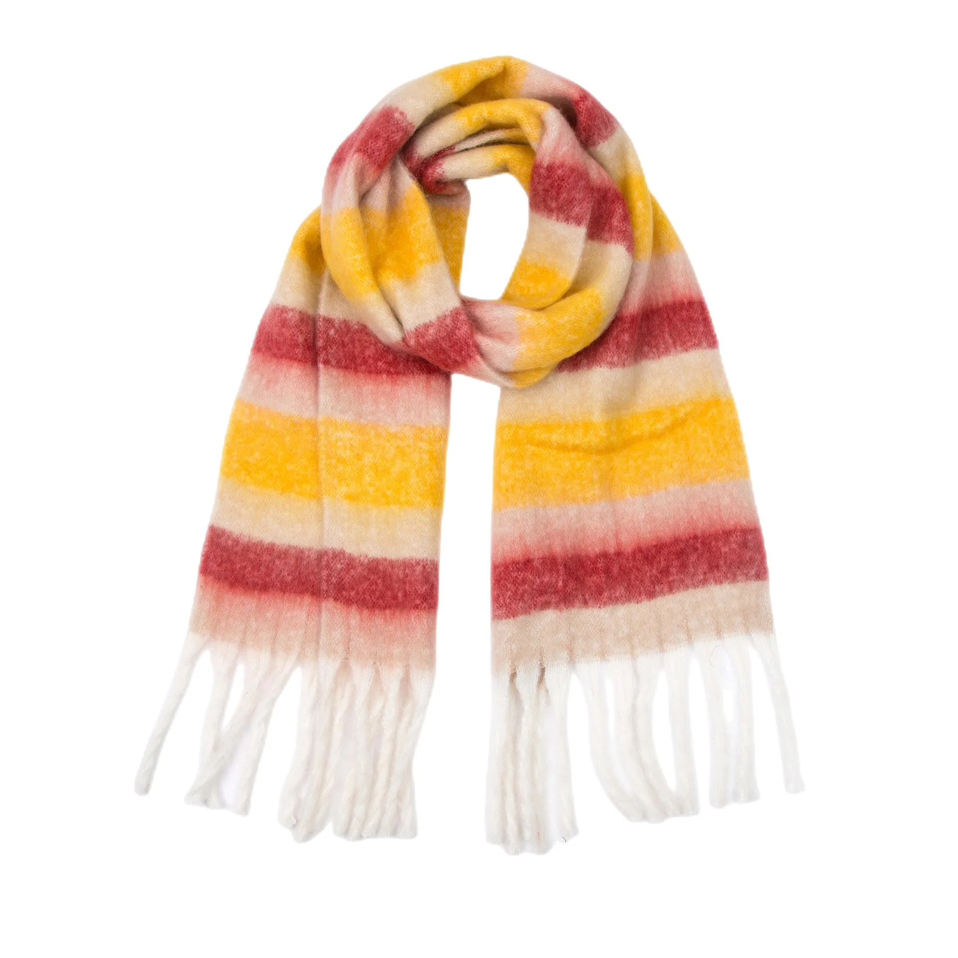 Coloful Plaid Tassel Scarves DPKS1012