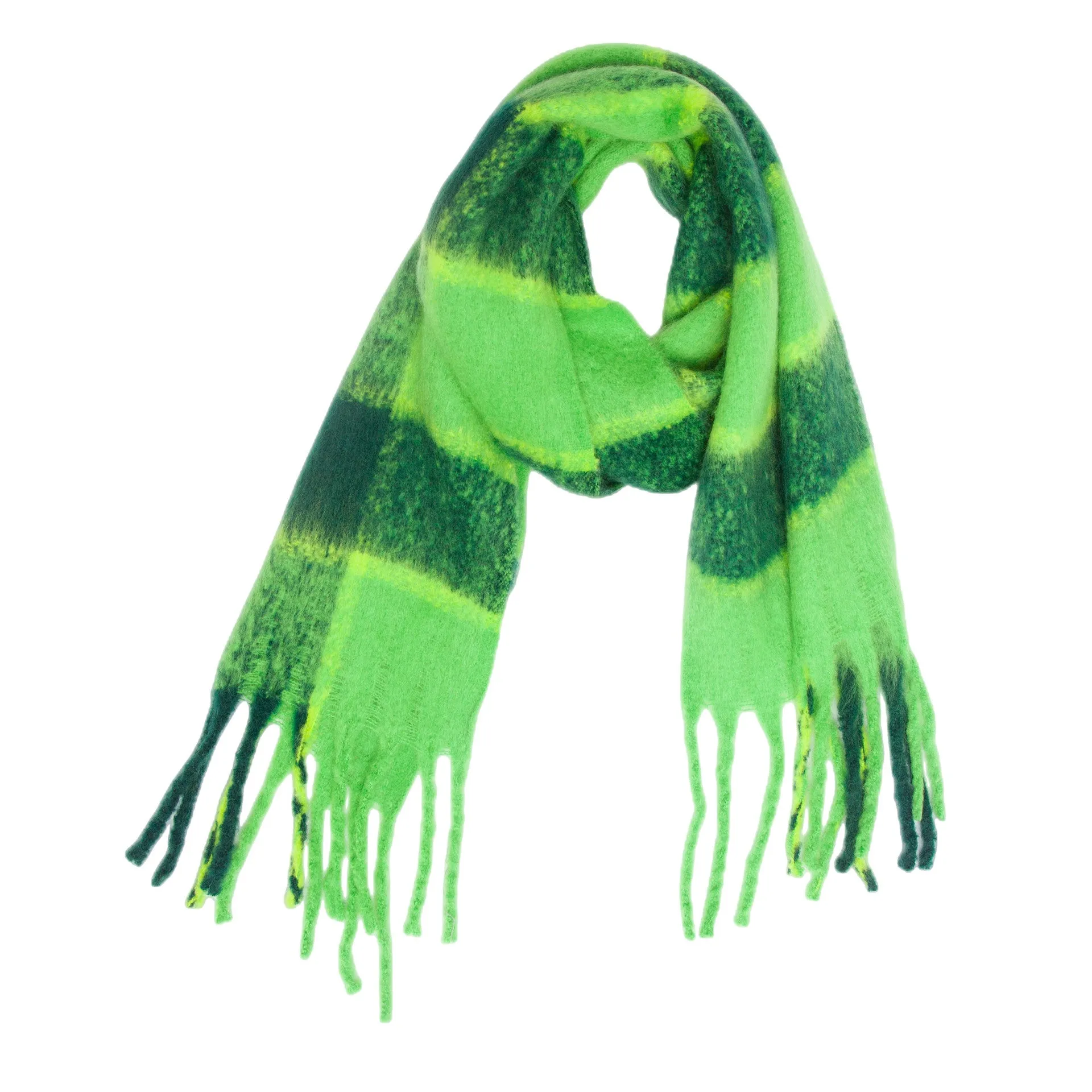 Coloful Plaid Tassel Scarves DPKS1012