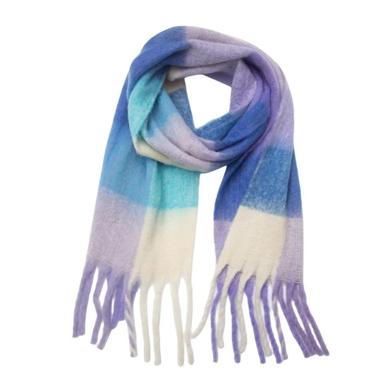 Coloful Plaid Tassel Scarves DPKS1012