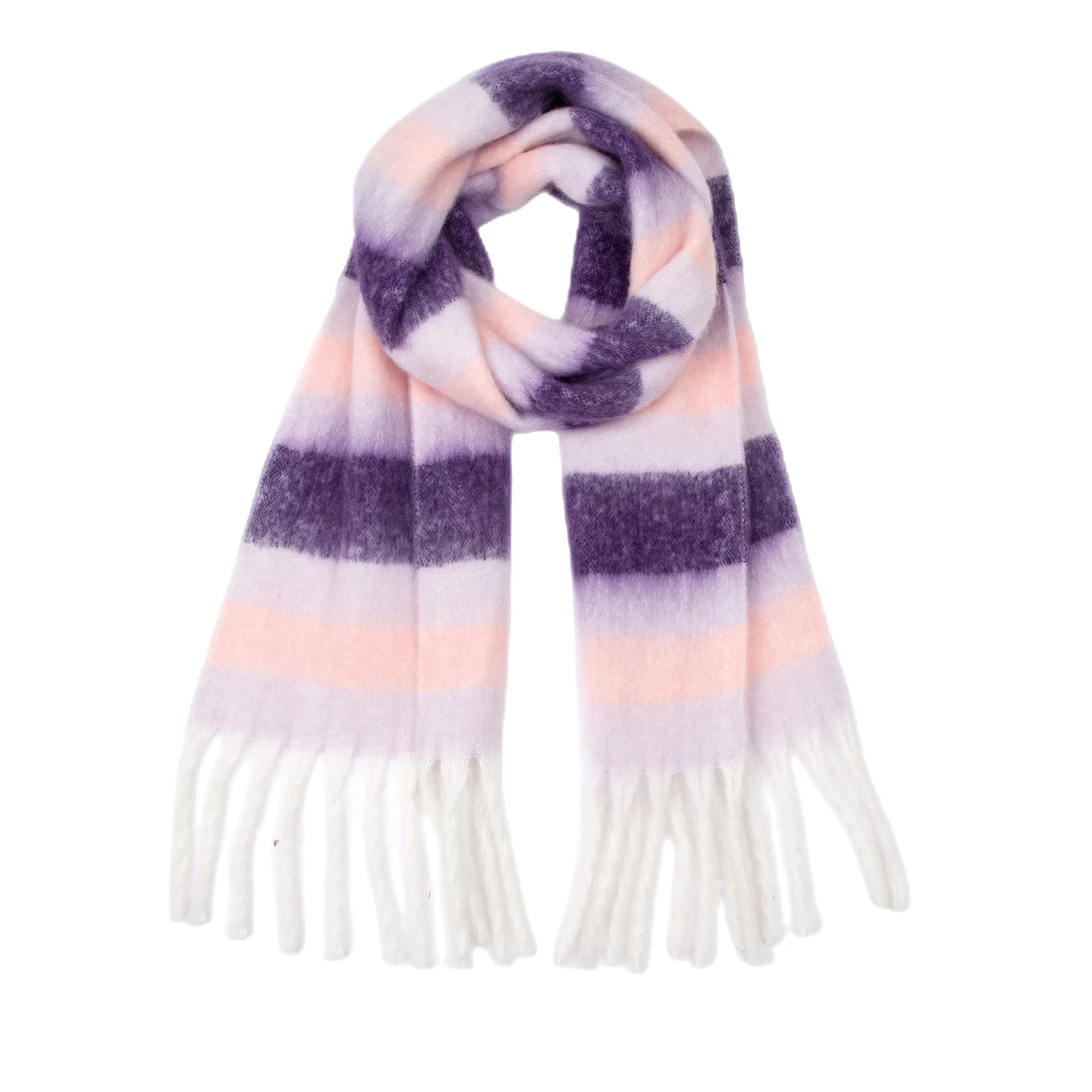 Coloful Plaid Tassel Scarves DPKS1012