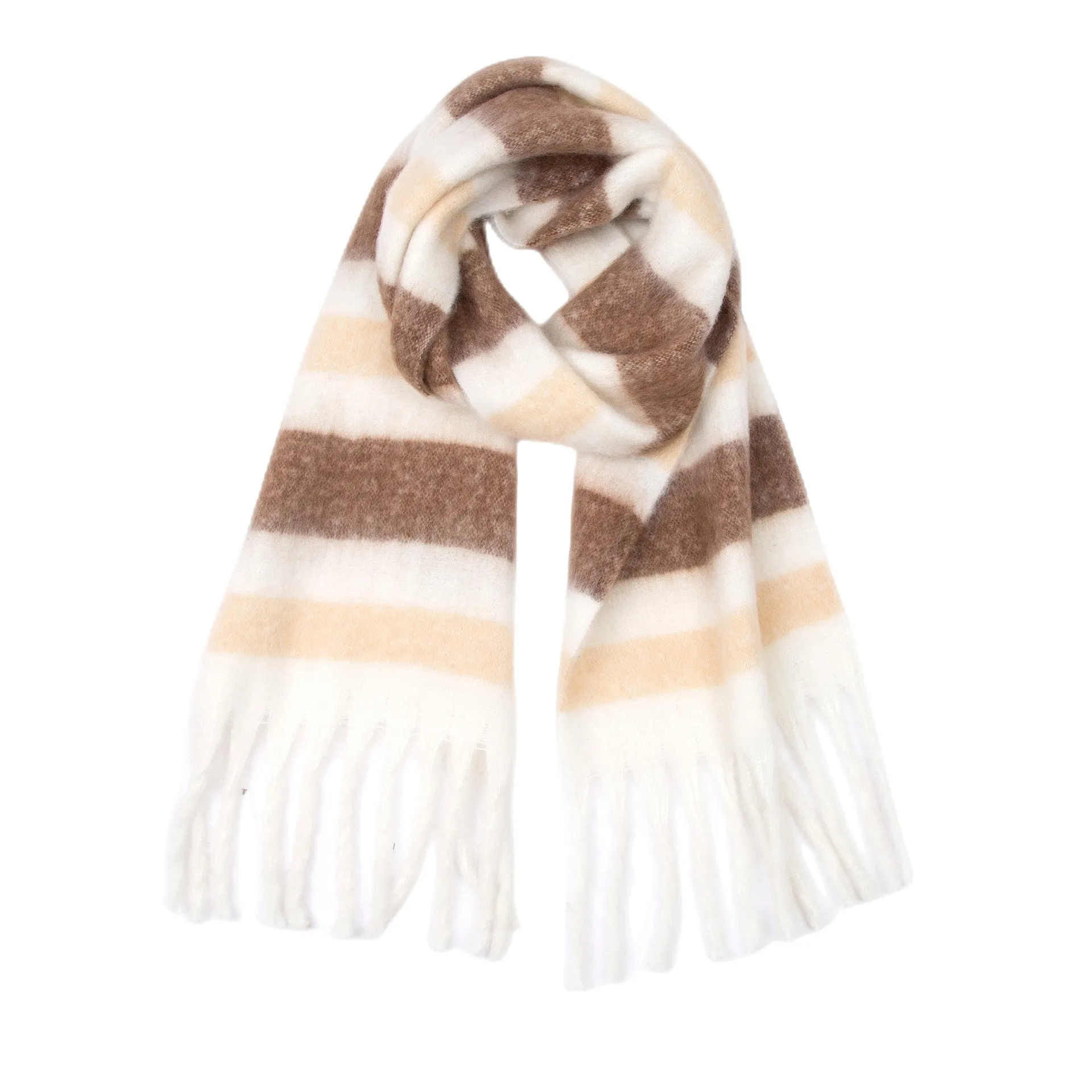 Coloful Plaid Tassel Scarves DPKS1012