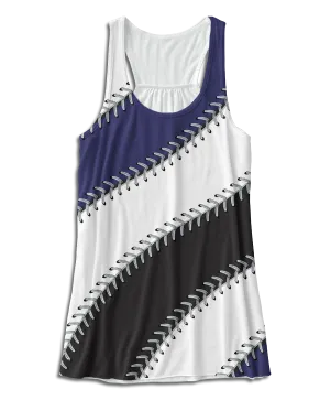 Colorado Baseball Stitches Racerback Tank Top