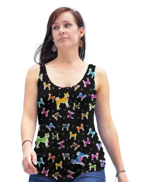 Colorful Husky Racerback Tank Top